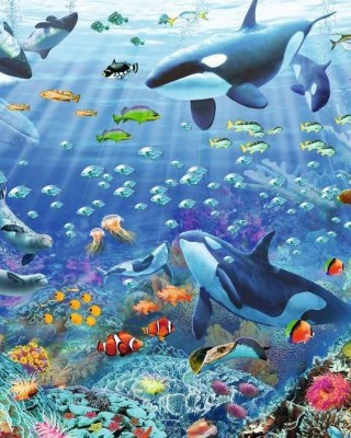 3000 κομμάτια COLORFUL UNDERWATER WORLD