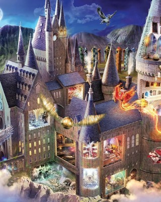 3000 κομμάτια HARRY POTTER - HOGWARTS CASTLE CUTAWAY