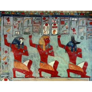1000 κομμάτια EGYPTIAN ART - RAMSES III ON KNEE IN FRONT OF THE GODS