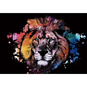 Scratch Art - Colorful Lion
