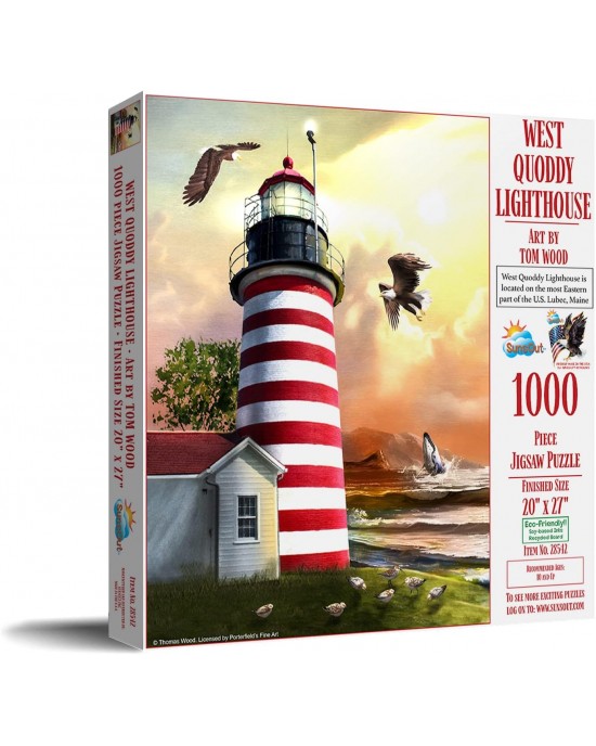 1000 κομμάτια WEST QUODDY LIGHTHOUSE