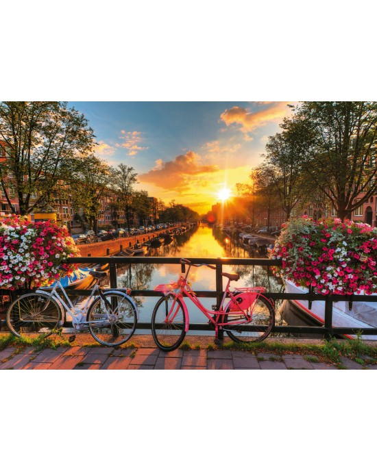 1000 κομμάτια BICYCLES IN AMSTERDAM