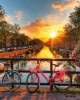 1000 κομμάτια BICYCLES IN AMSTERDAM