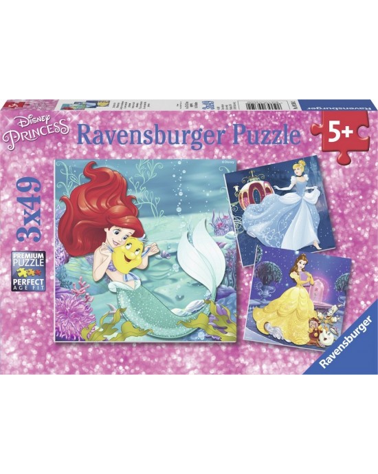 3x49 κομμάτια PRINCESSES ADVENTURE